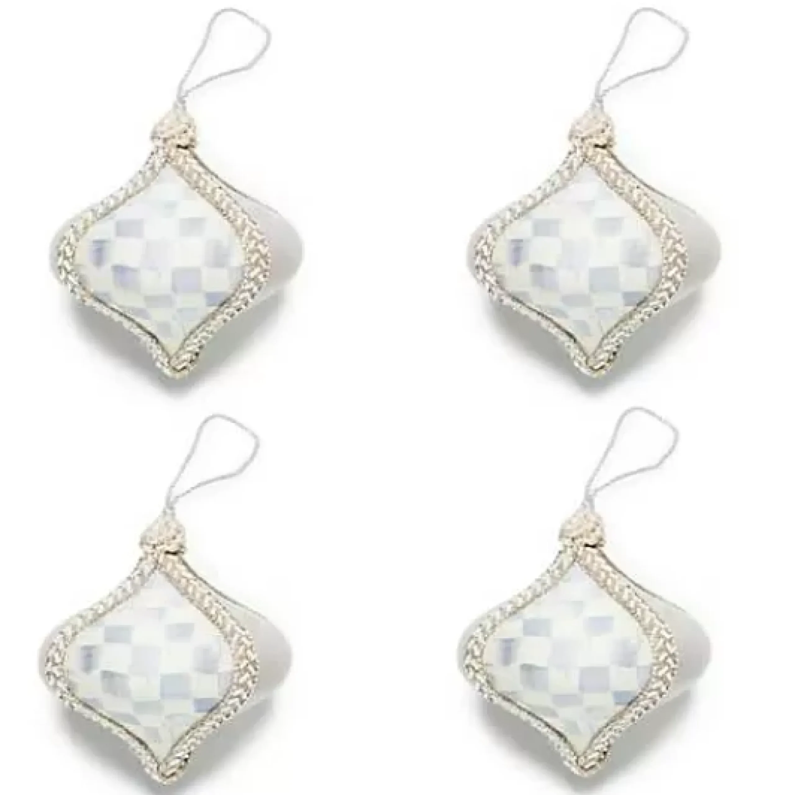 MacKenzie-Childs Crystal Palace Suede Onion Ornaments, Set of 4< Holiday