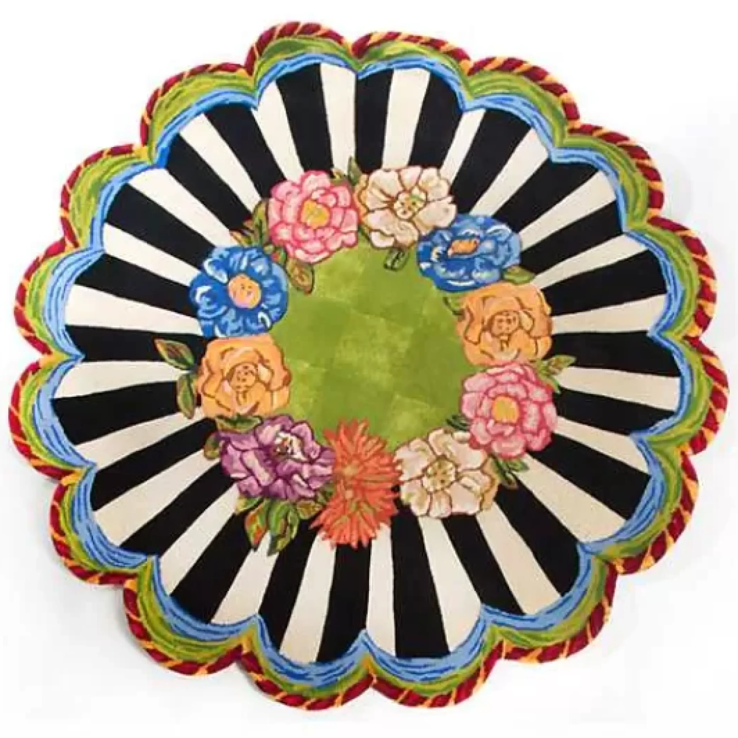 MacKenzie-Childs Cutting Garden 6' Round Rug< Rugs