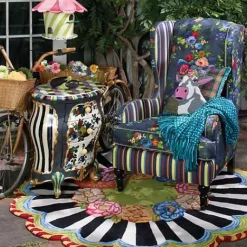 MacKenzie-Childs Cutting Garden 6' Round Rug< Rugs