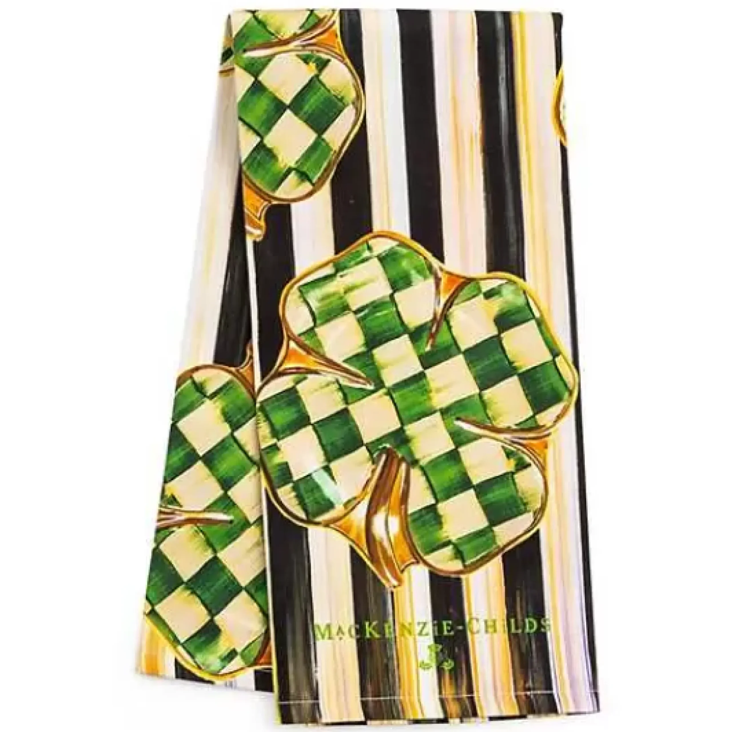 MacKenzie-Childs Dancing Clovers Dish Towel< Spring|Kitchen & Table Linens