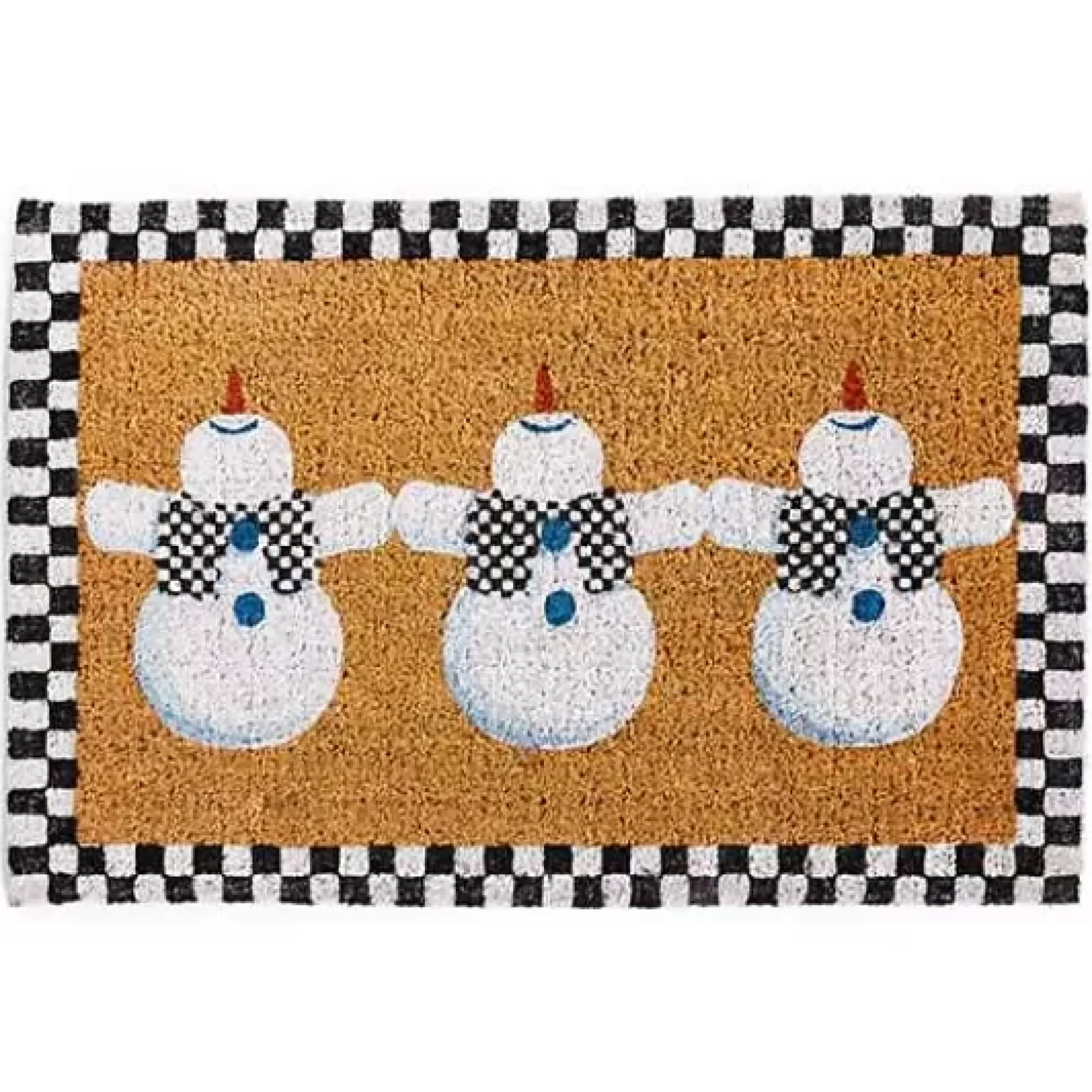 MacKenzie-Childs Dancing Snowman Entrance Mat< Outdoor|Rugs