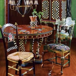 MacKenzie-Childs Dark Flower Basket Side Chair< Dining Room & Kitchen