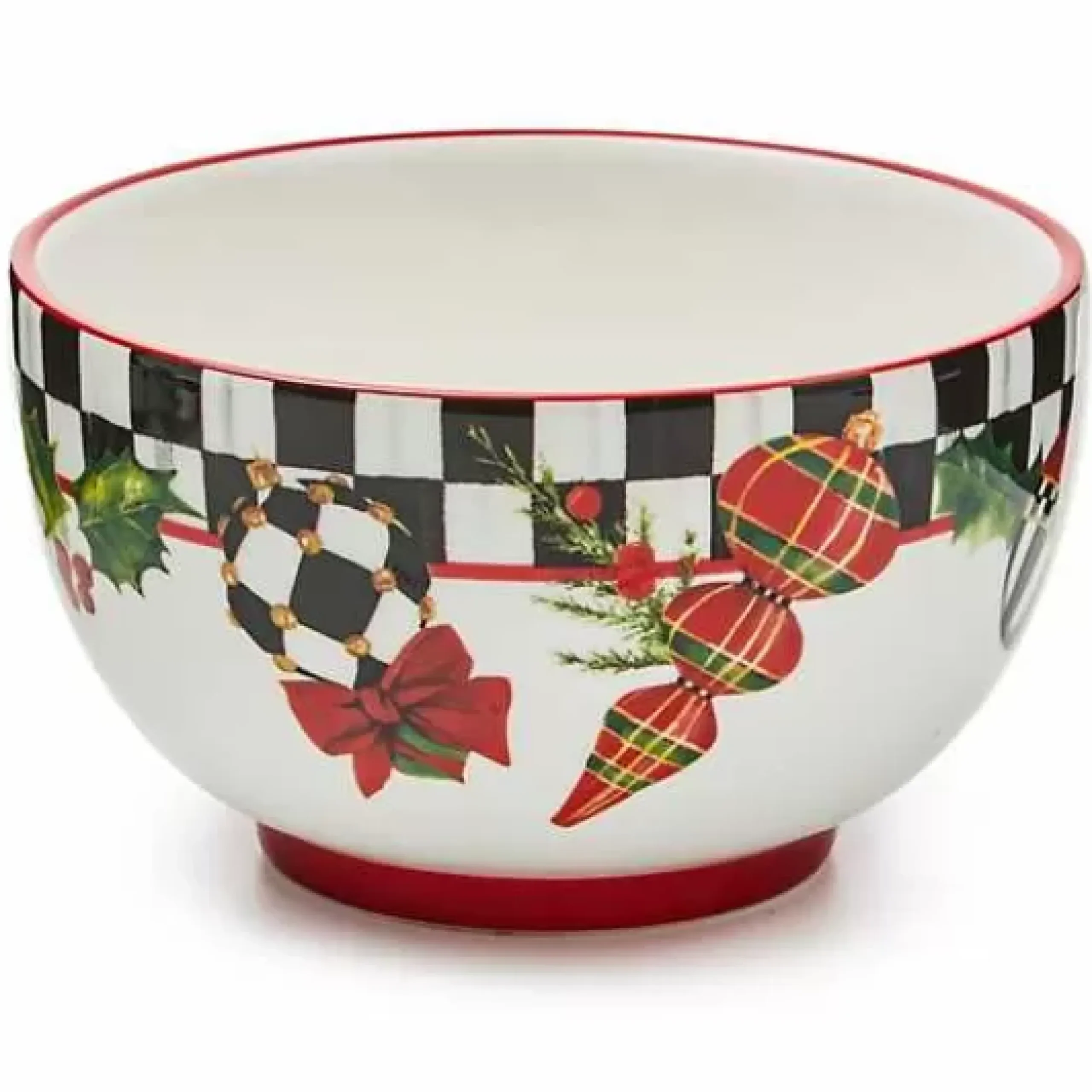 MacKenzie-Childs Deck the Halls Breakfast Bowls, Set of 4< Kitchen & Dining Sets|Dinnerware & Flatware