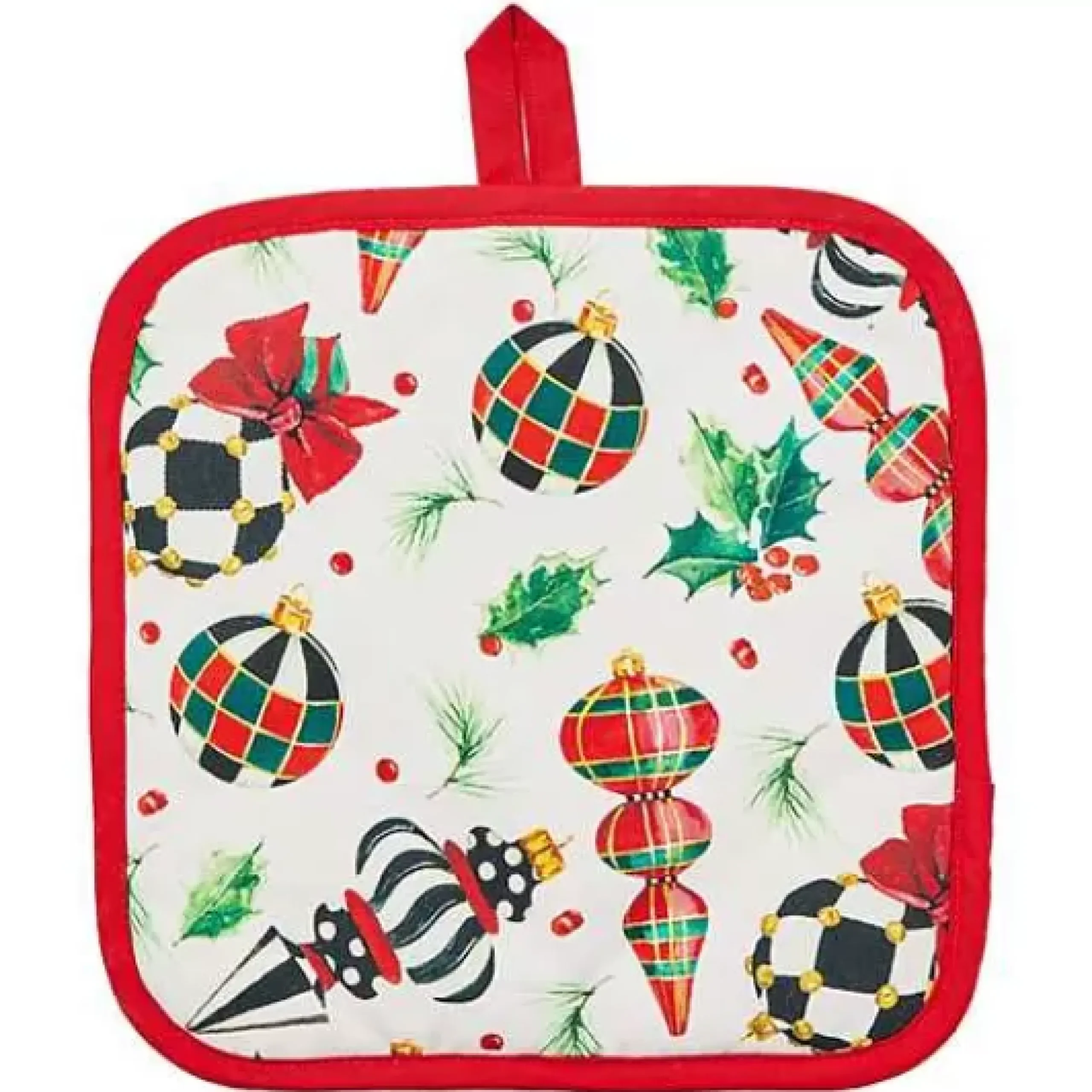 MacKenzie-Childs Deck the Halls Potholder< Holiday|Kitchen & Table Linens