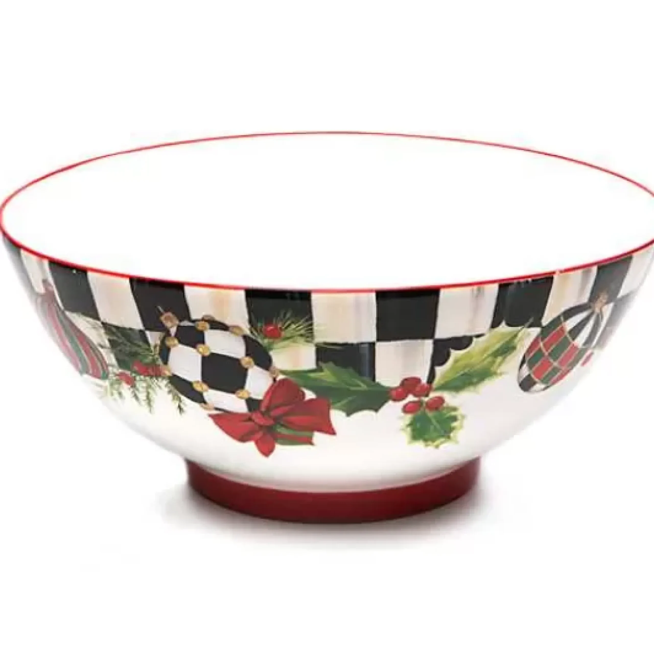 MacKenzie-Childs Deck the Halls Serving Bowl< Holiday|Serveware