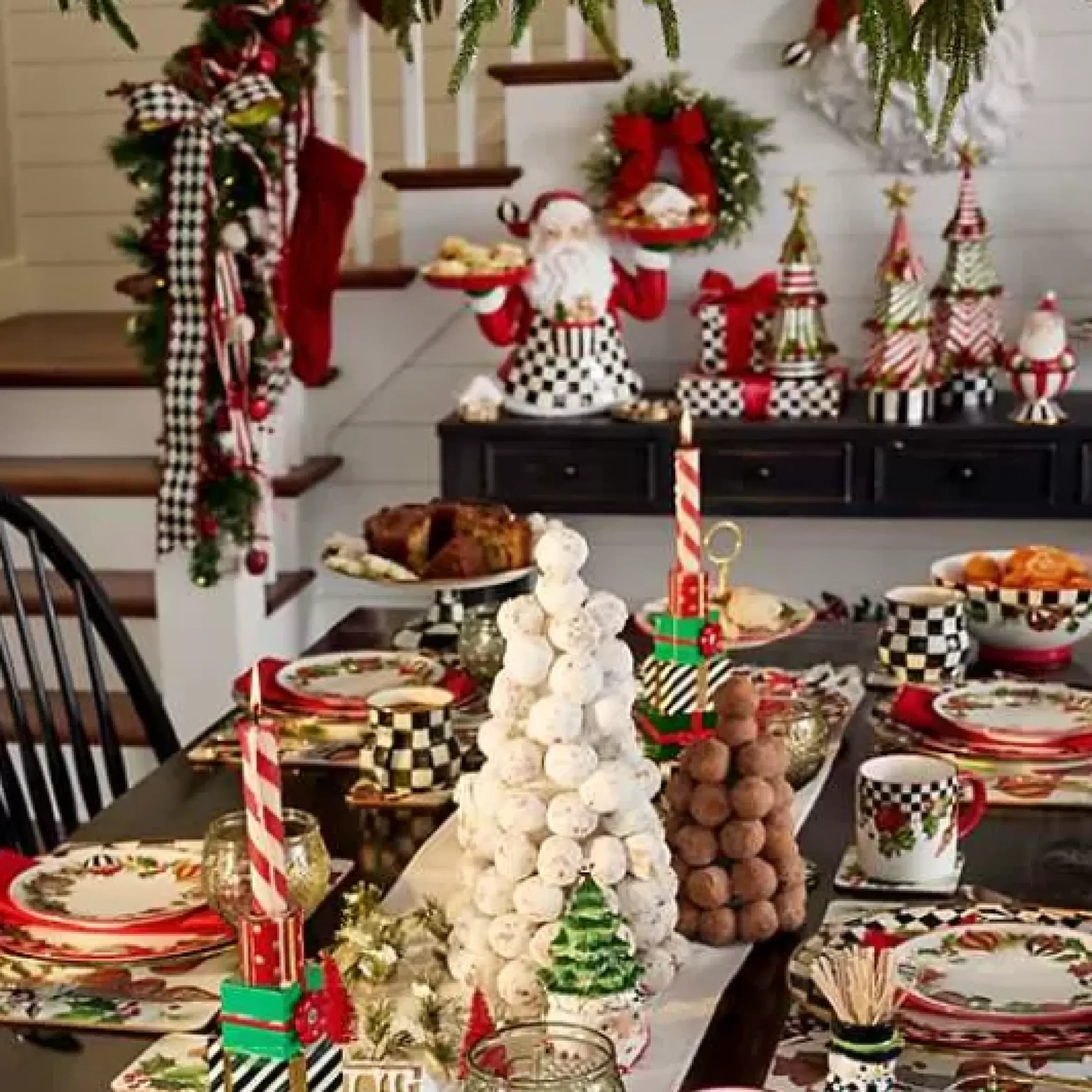 MacKenzie-Childs Deck the Halls Serving Bowl< Holiday|Serveware