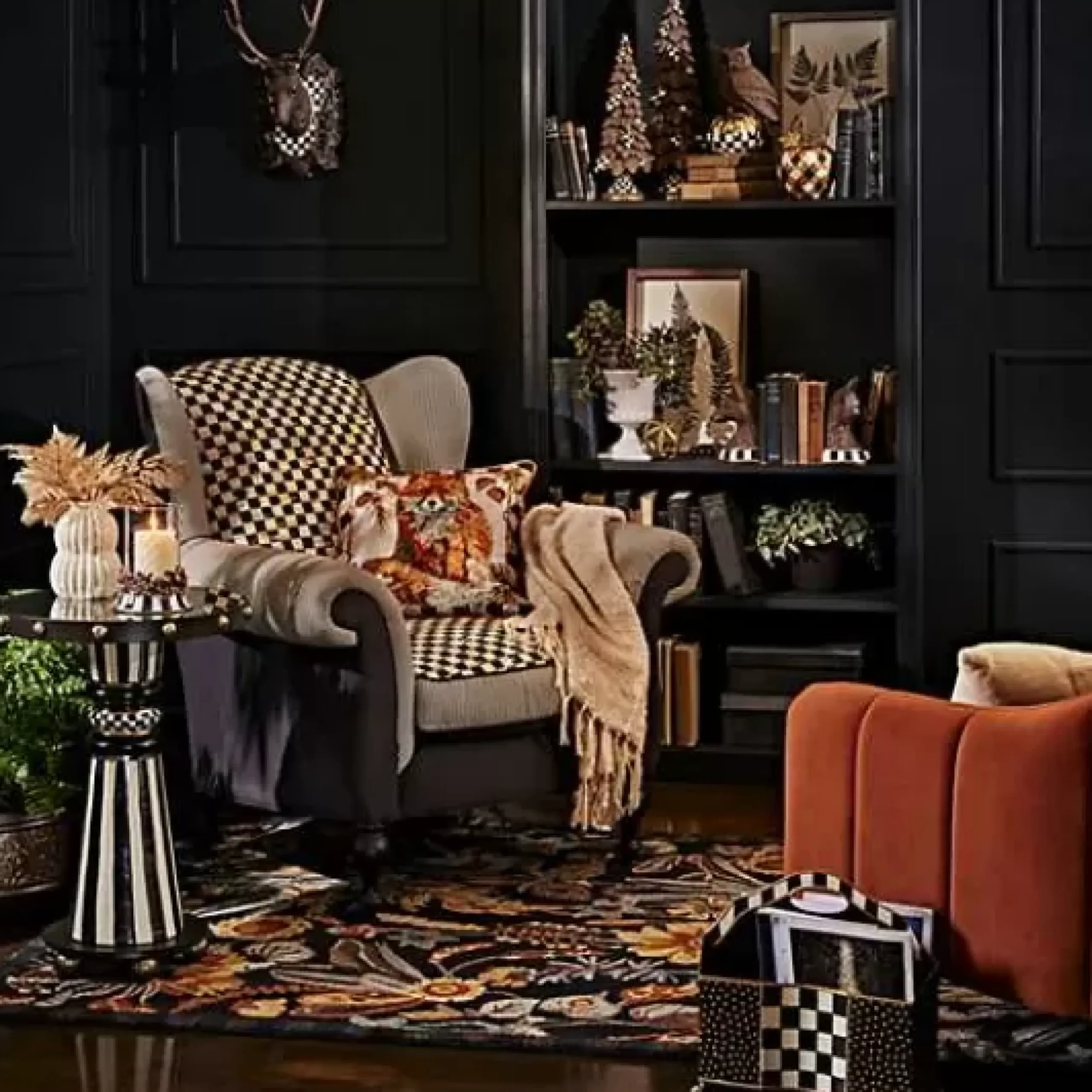 MacKenzie-Childs Dotography Accent Table< Living Room