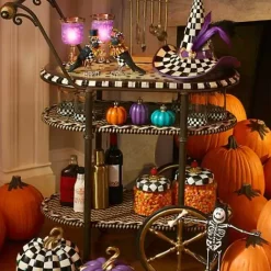 MacKenzie-Childs Dotography Bar Cart< Living Room|Bar Entertaining