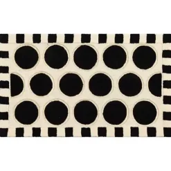 MacKenzie-Childs Dots A Lots Rug - Black - 2'3 x 3'9< Rugs