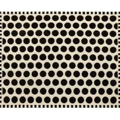MacKenzie-Childs Dots A Lots Rug - Black -  8' x 10'< Rugs
