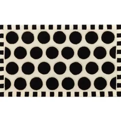 MacKenzie-Childs Dots A Lots Rug - Black - 3' x 5'< Rugs