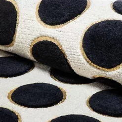 MacKenzie-Childs Dots A Lots Rug - Black - 3' x 5'< Rugs
