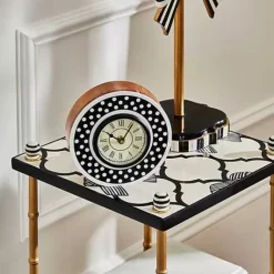 MacKenzie-Childs Dotty Round Desk Clock< Room Accents