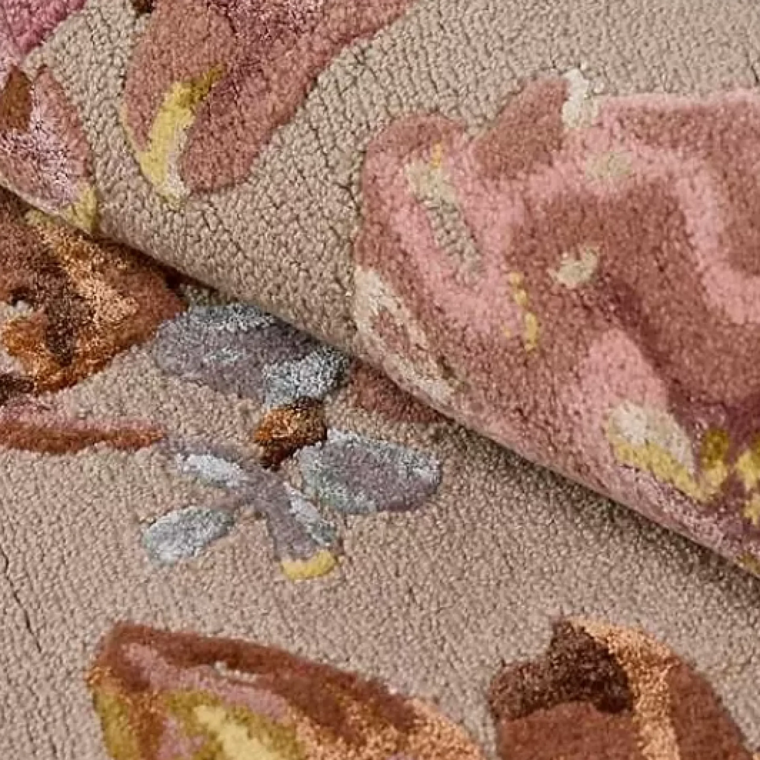 MacKenzie-Childs Dusty Rose Floral 5' x 8' Rug< Rugs