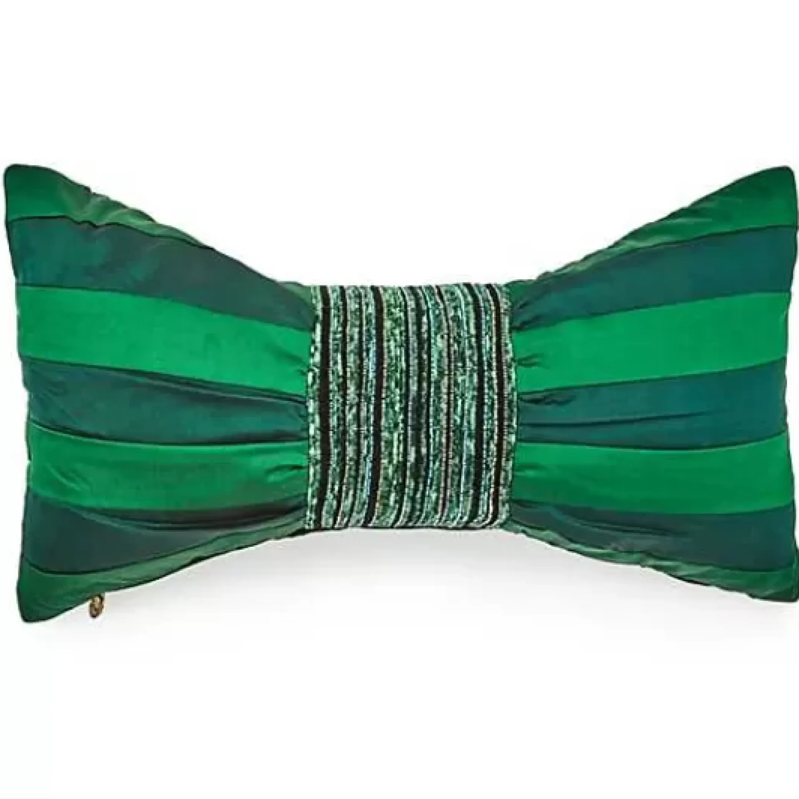 MacKenzie-Childs Emerald Bow Throw Pillow< Pillows, Throws, & Cushions
