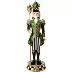 MacKenzie-Childs Emerald Luxe Castle Guard Nutcracker< Room Accents