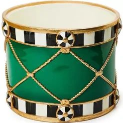 MacKenzie-Childs Emerald Luxe Drum< Holiday|Room Accents