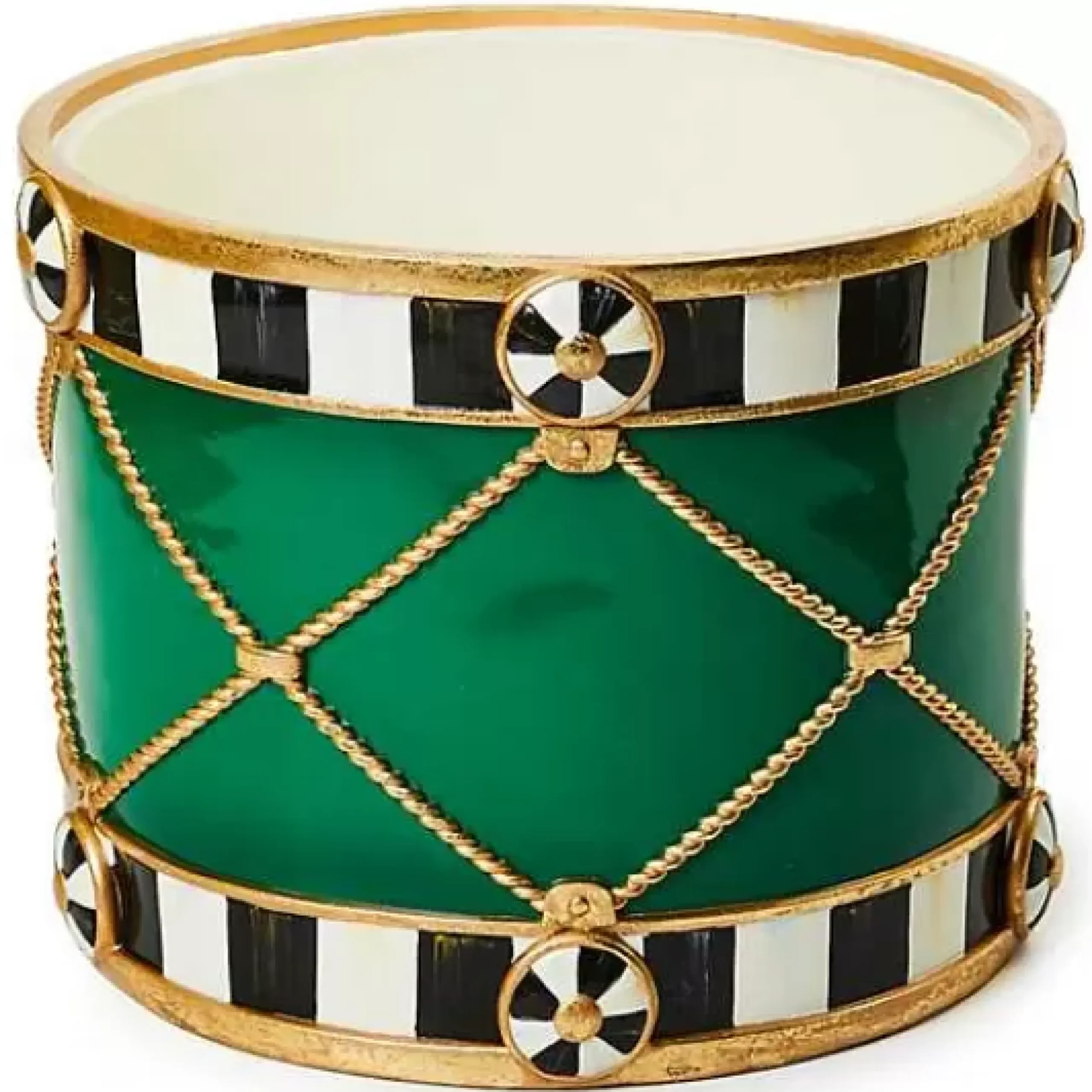 MacKenzie-Childs Emerald Luxe Drum< Holiday|Room Accents