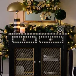 MacKenzie-Childs Emerald Luxe Illuminated Garland< Greenery & Florals|Room Accents