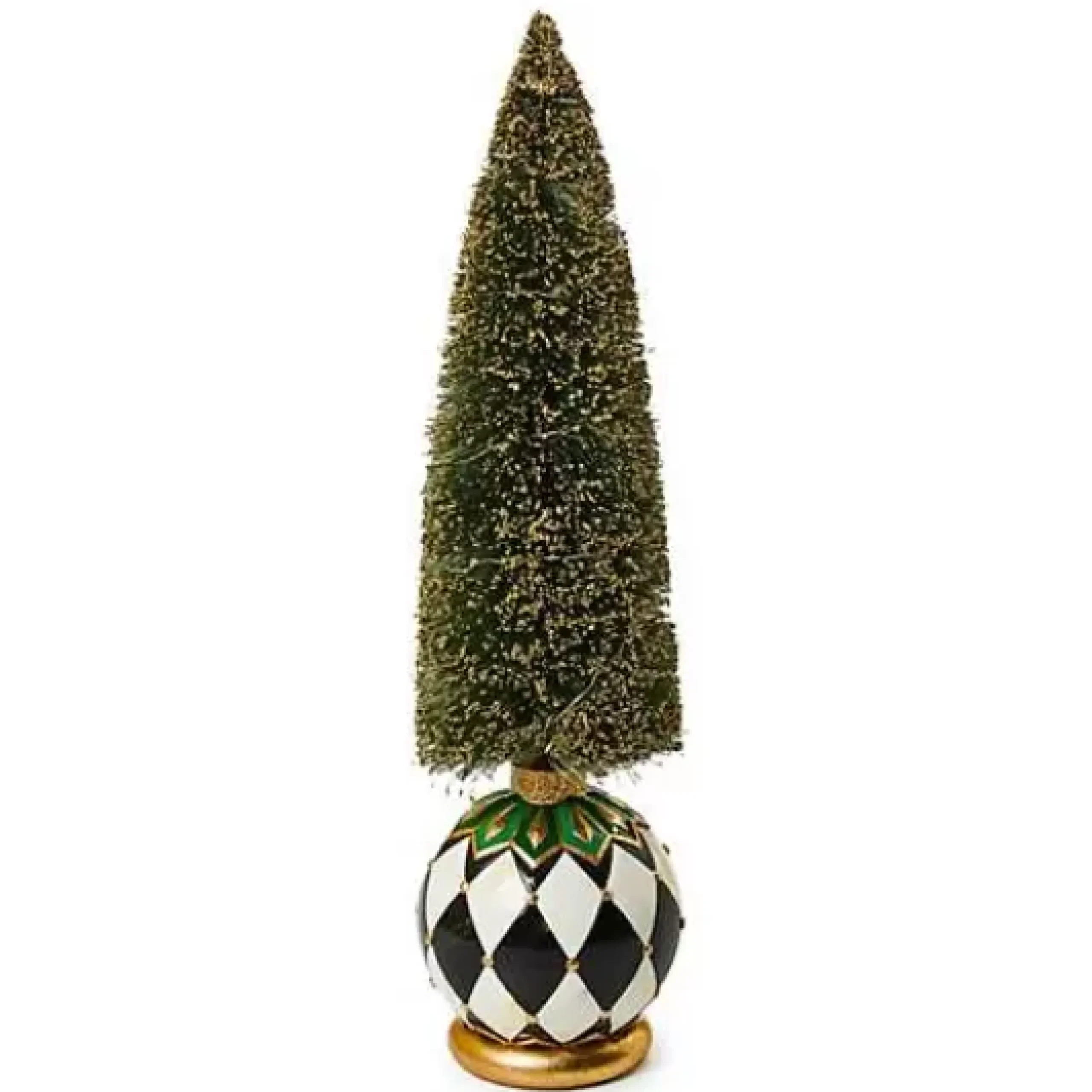 MacKenzie-Childs Emerald Luxe Large Illuminated Bottle Brush Tree< Room Accents|Table Accessories