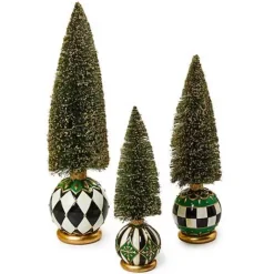 MacKenzie-Childs Emerald Luxe Large Illuminated Bottle Brush Tree< Room Accents|Table Accessories
