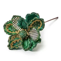 MacKenzie-Childs Emerald Luxe Magnolia Stem< Greenery & Florals