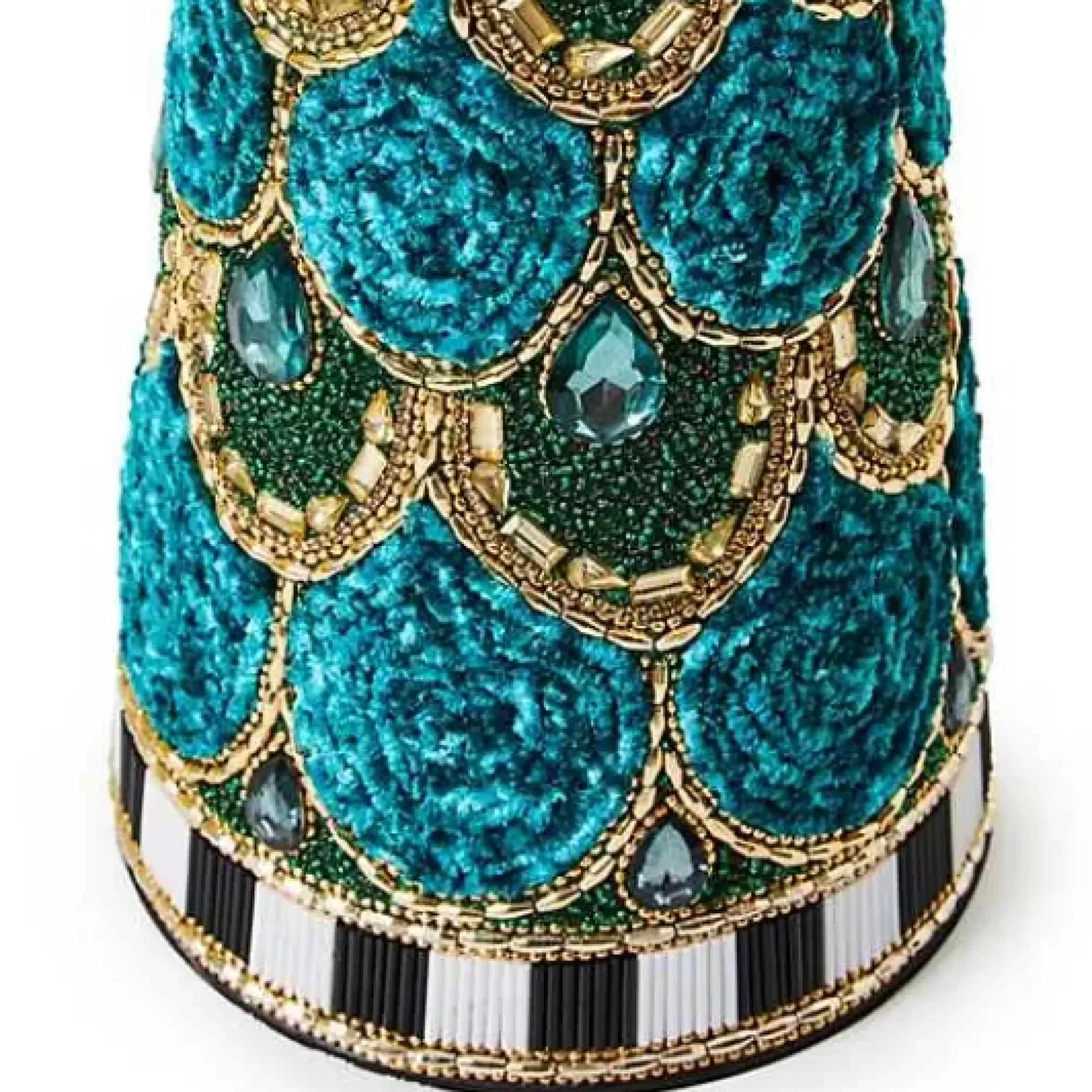 MacKenzie-Childs Emerald Luxe Medium Beaded Cone Tree< Room Accents