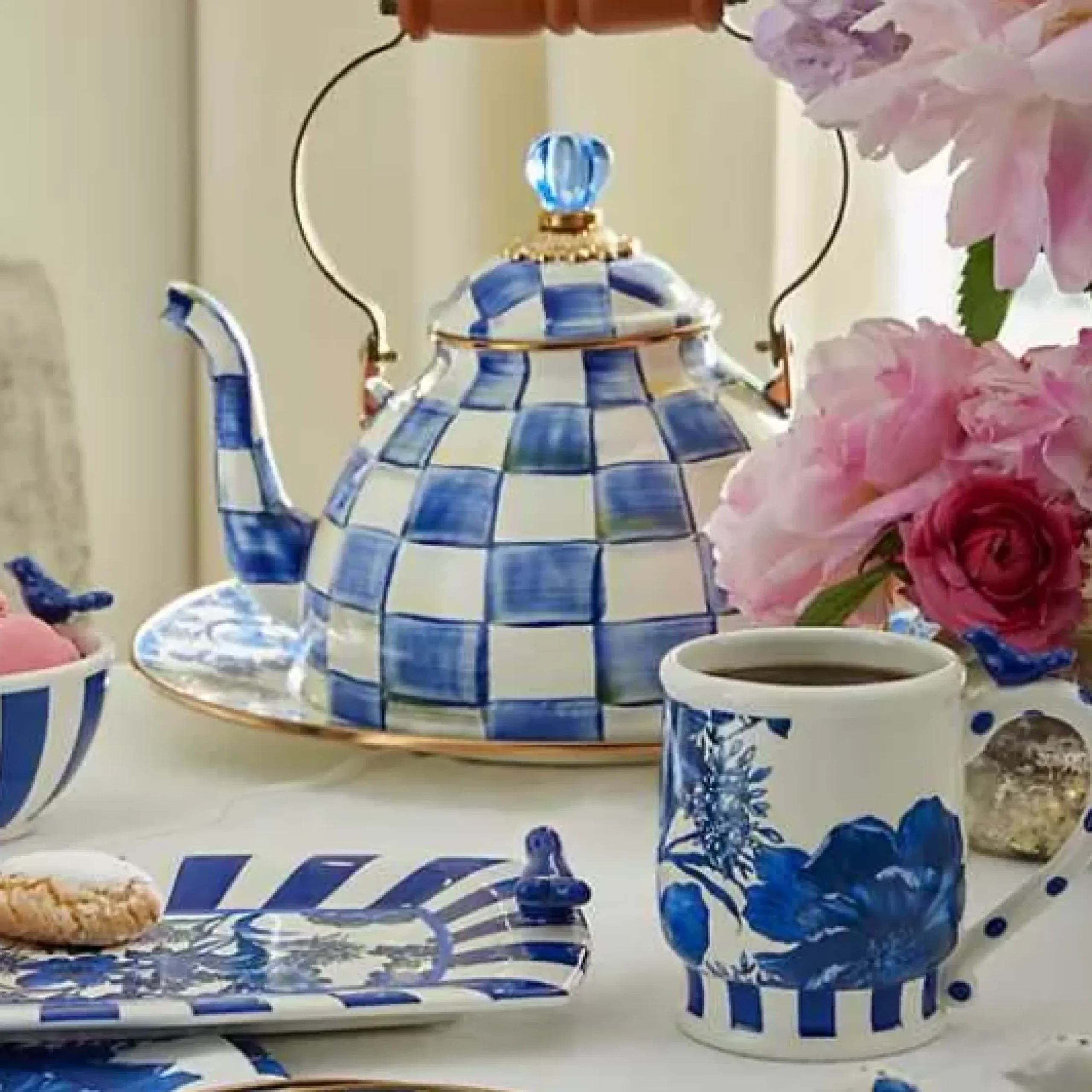 MacKenzie-Childs English Garden Mug< Spring|The Coffee Shop