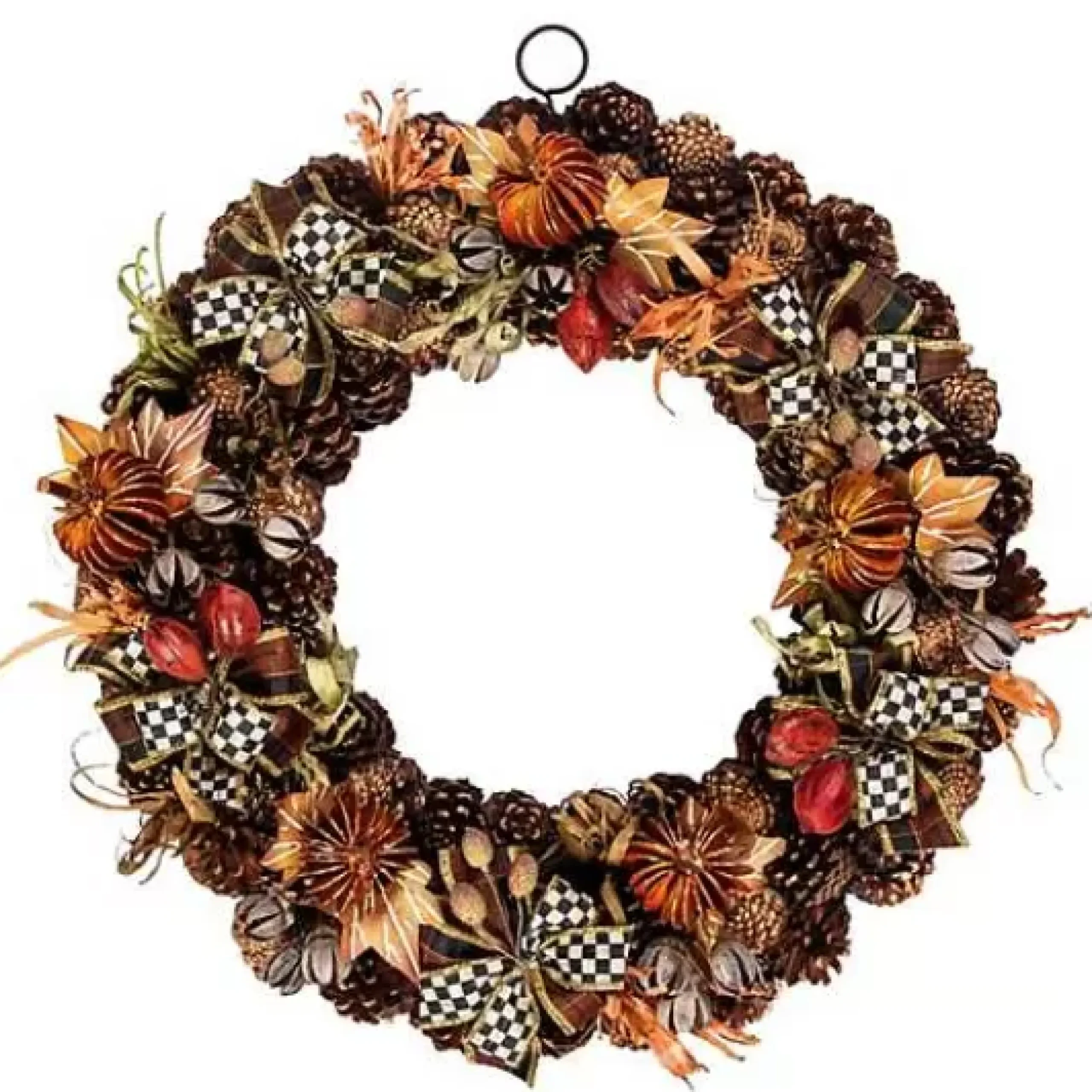MacKenzie-Childs Fall On The Farm Pinecone Wreath< The Fall Shop|Greenery & Florals