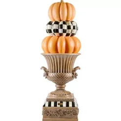 MacKenzie-Childs Fall On The Farm Stacked Pumpkin Trophy Urn< Pumpkins|The Halloween Shop