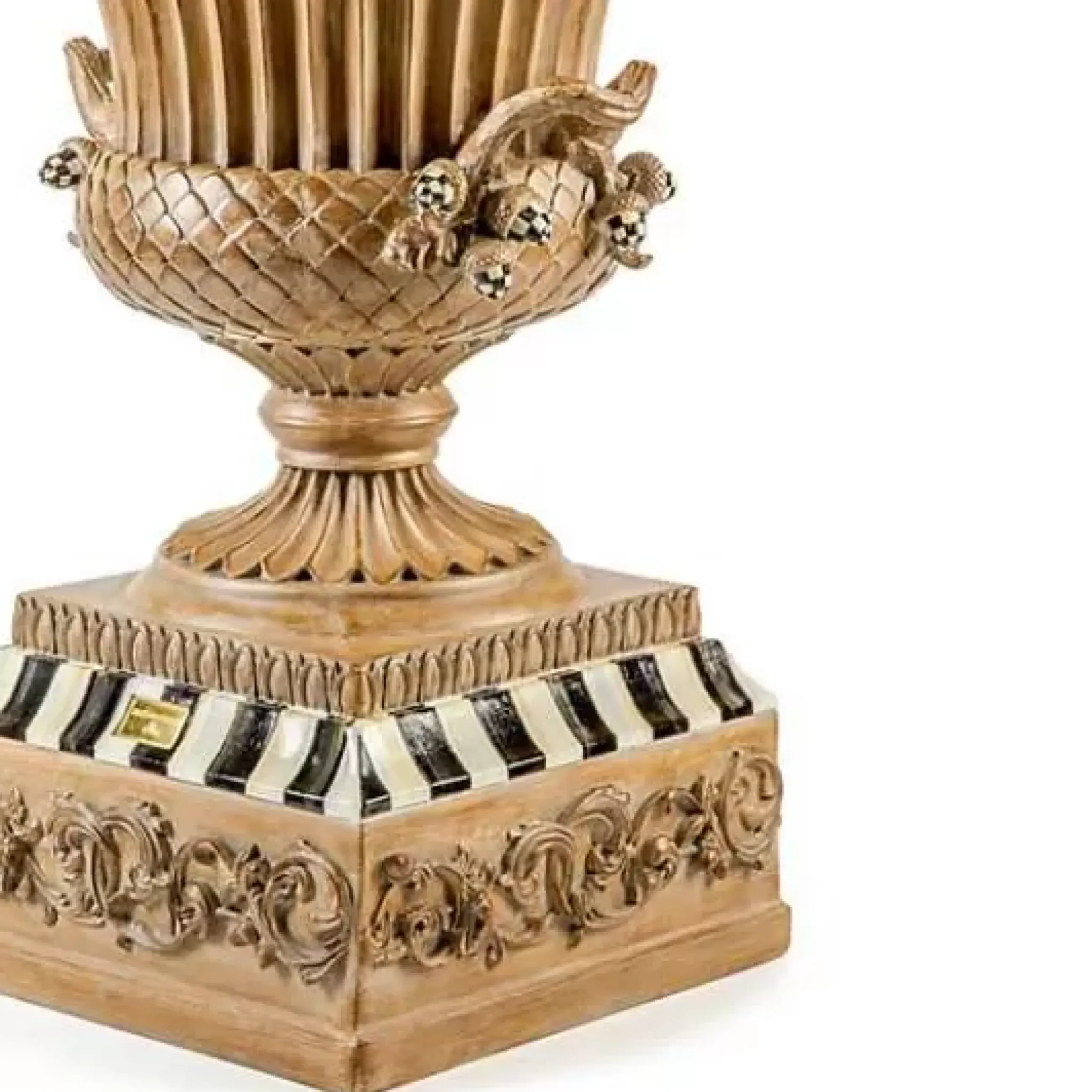 MacKenzie-Childs Fall On The Farm Stacked Pumpkin Trophy Urn< Pumpkins|The Halloween Shop