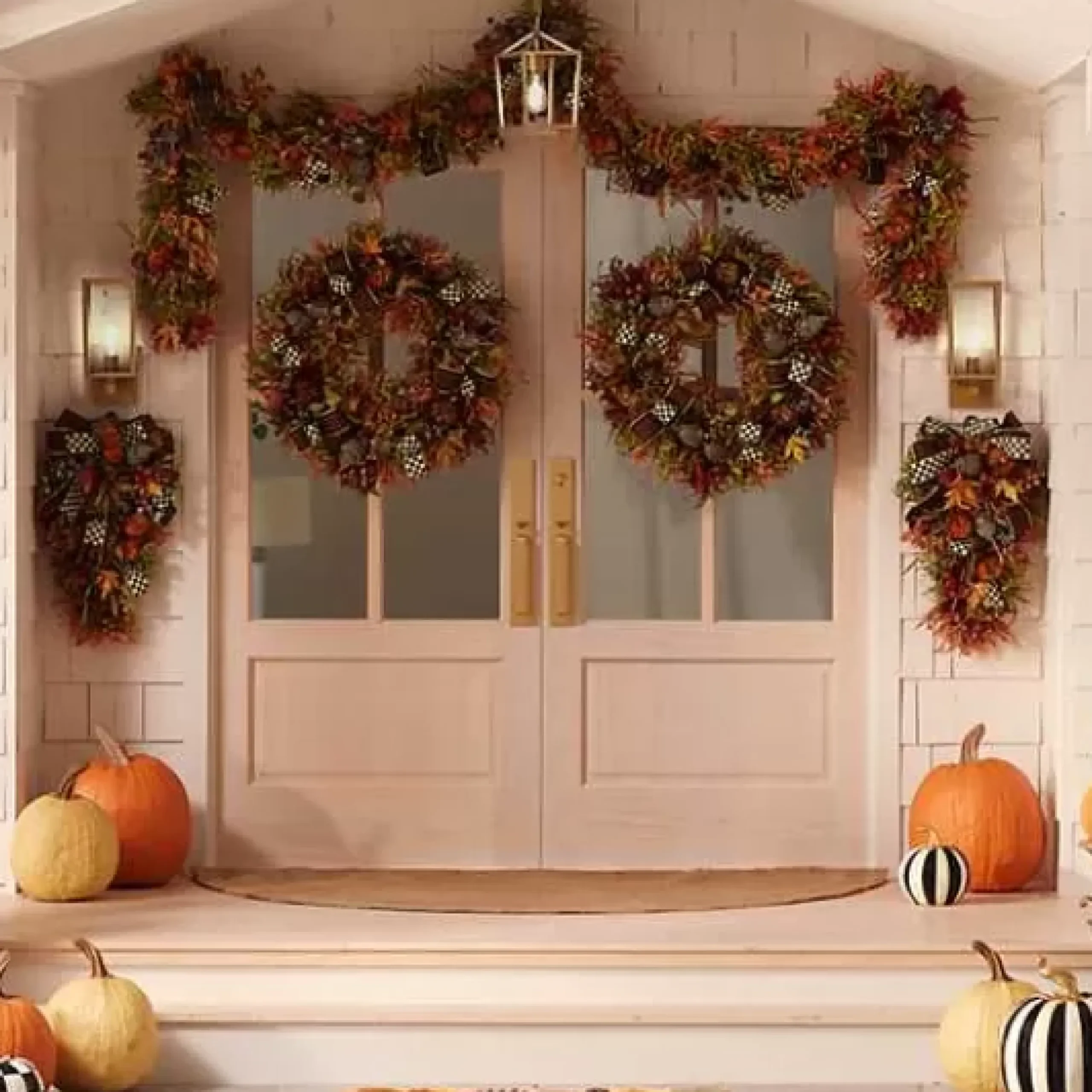 MacKenzie-Childs Fall On The Farm Swag< The Fall Shop|Greenery & Florals
