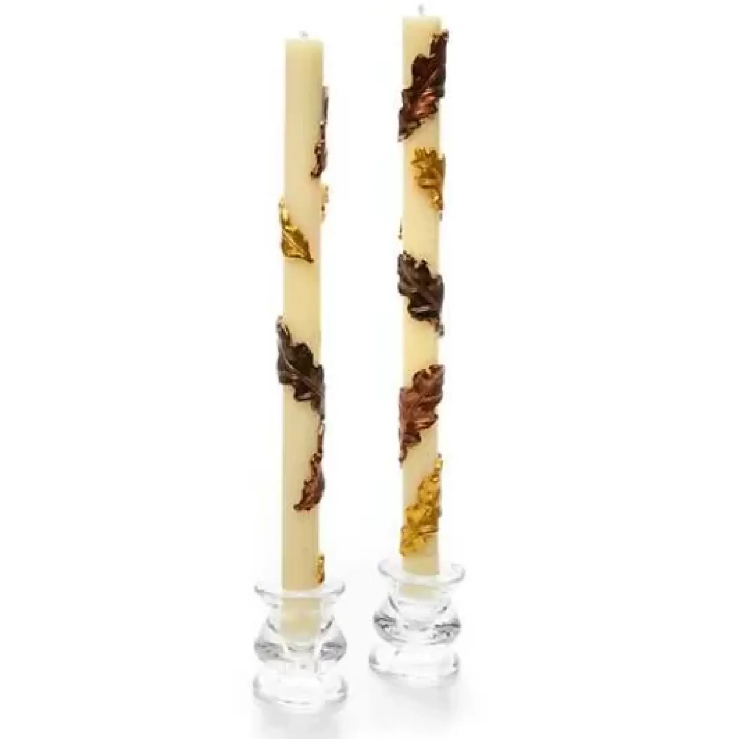 MacKenzie-Childs Falling Leaves Dinner Candles, Set of 2< The Fall Shop|Candles & Fragrances