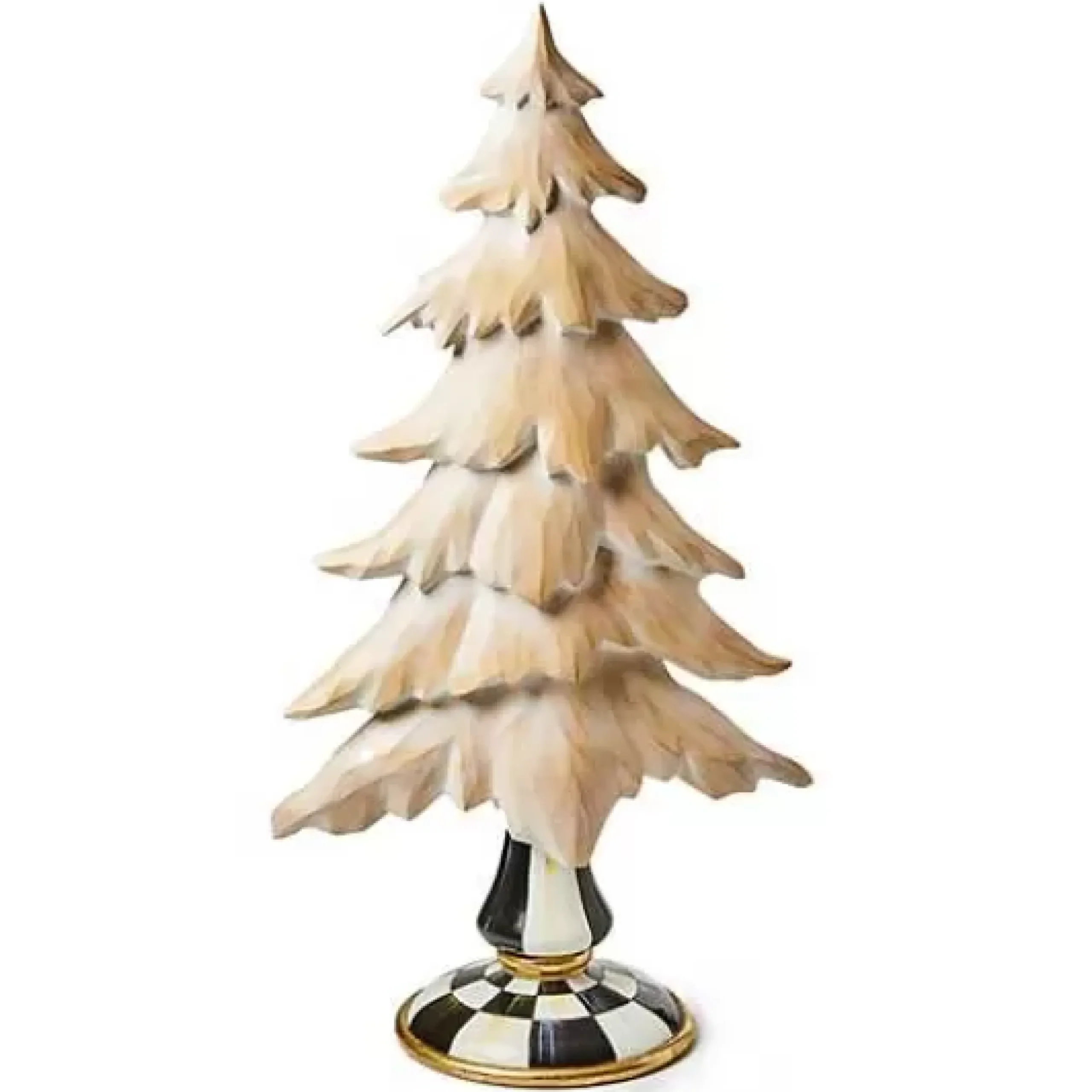 MacKenzie-Childs Farmhouse Carved Short Tree< Holiday|Room Accents