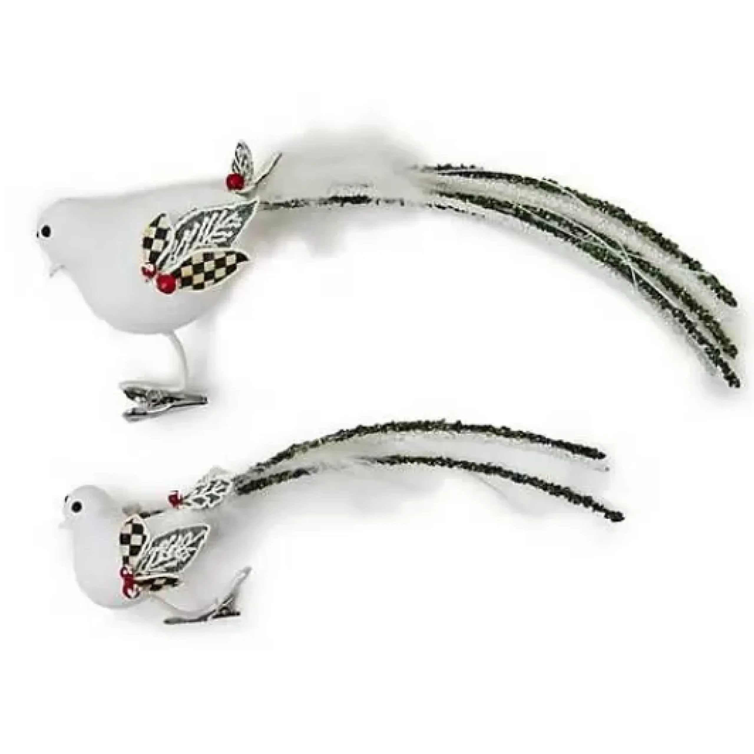 MacKenzie-Childs Farmhouse Holiday Bird Clips, Set of 2< Decor Sets|Finishing Touches