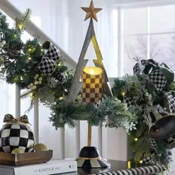 MacKenzie-Childs Farmhouse Holiday Galvanized Tabletop Tree< Greenery & Florals|Room Accents