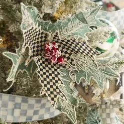 MacKenzie-Childs Farmhouse Holiday Holly Clip< Finishing Touches