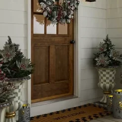 MacKenzie-Childs Farmhouse Holiday Holly Stem< Greenery & Florals
