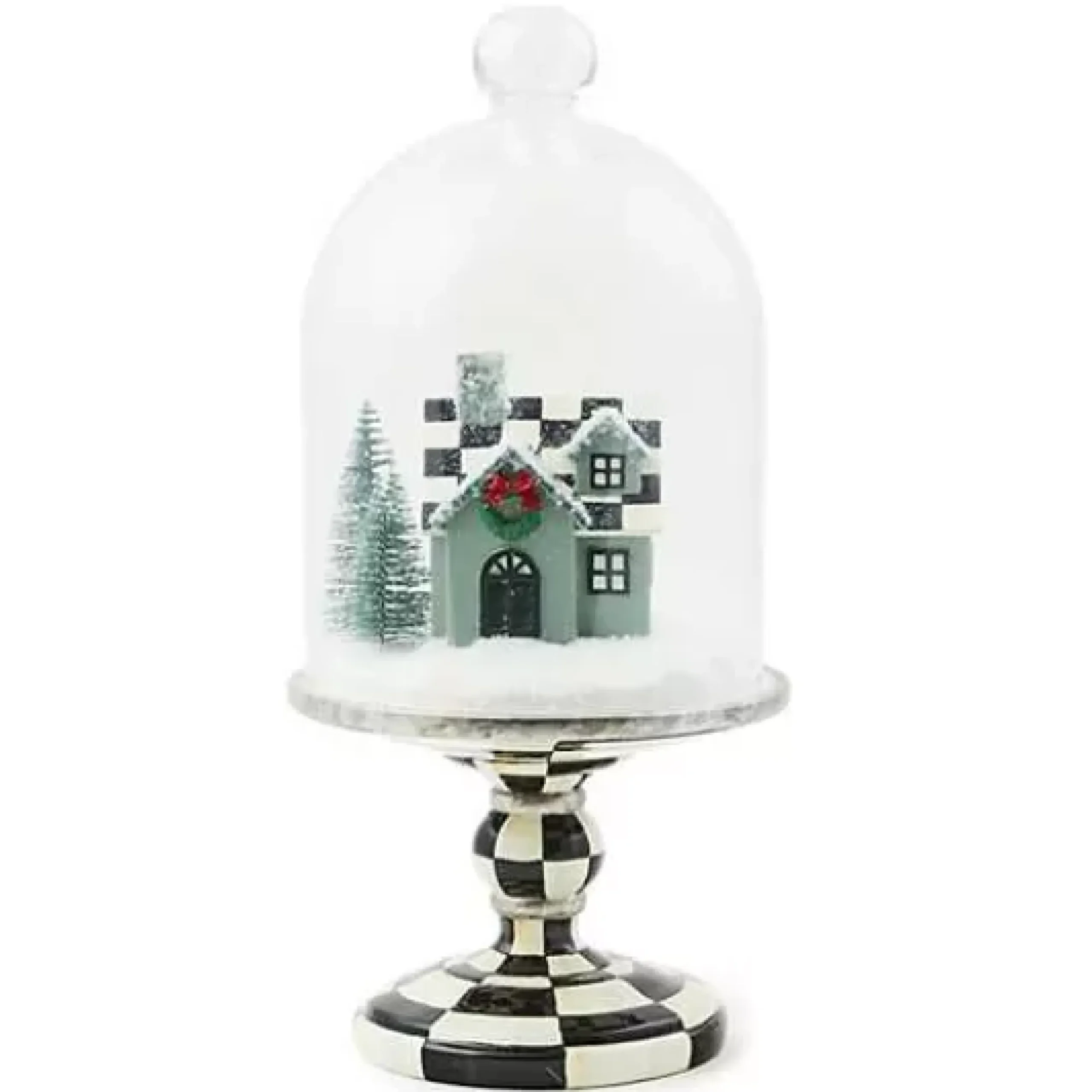 MacKenzie-Childs Farmhouse Holiday House Cloche< Room Accents