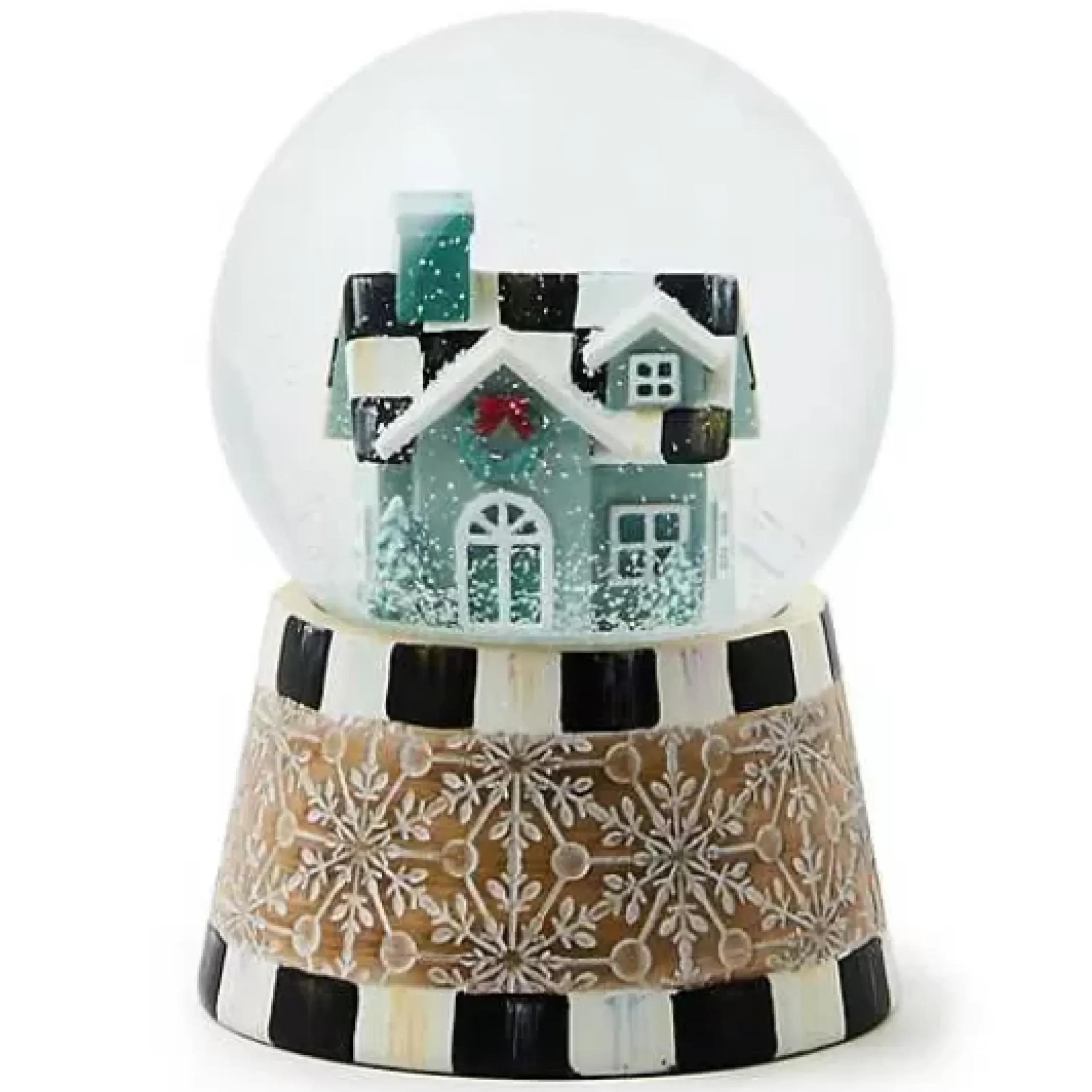 MacKenzie-Childs Farmhouse Holiday Snow Globe< Room Accents
