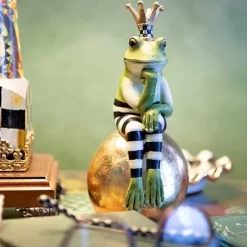 MacKenzie-Childs Fergal Frog on Ball< Room Accents