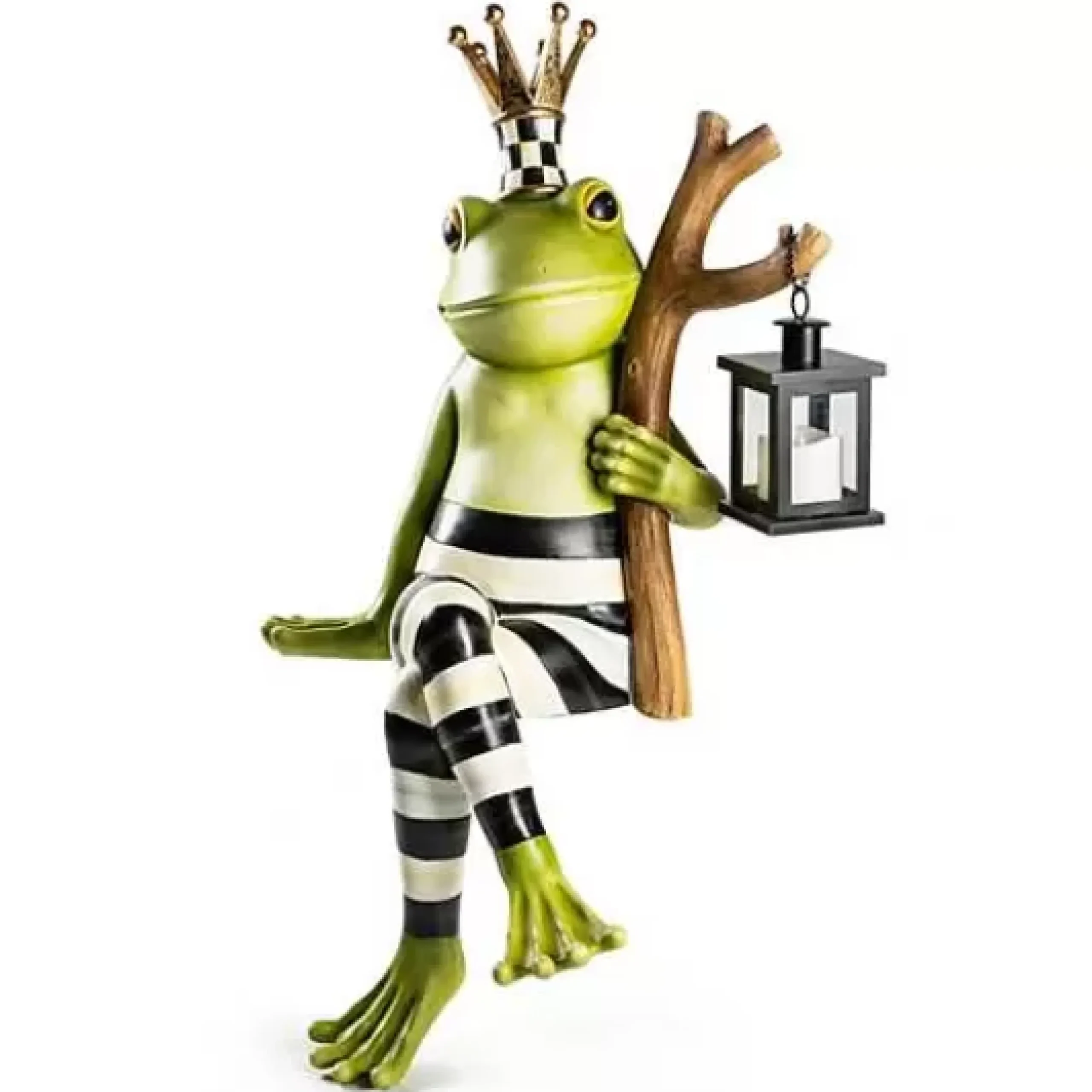 MacKenzie-Childs Fergal the Frog with Lantern< Spring|Outdoor