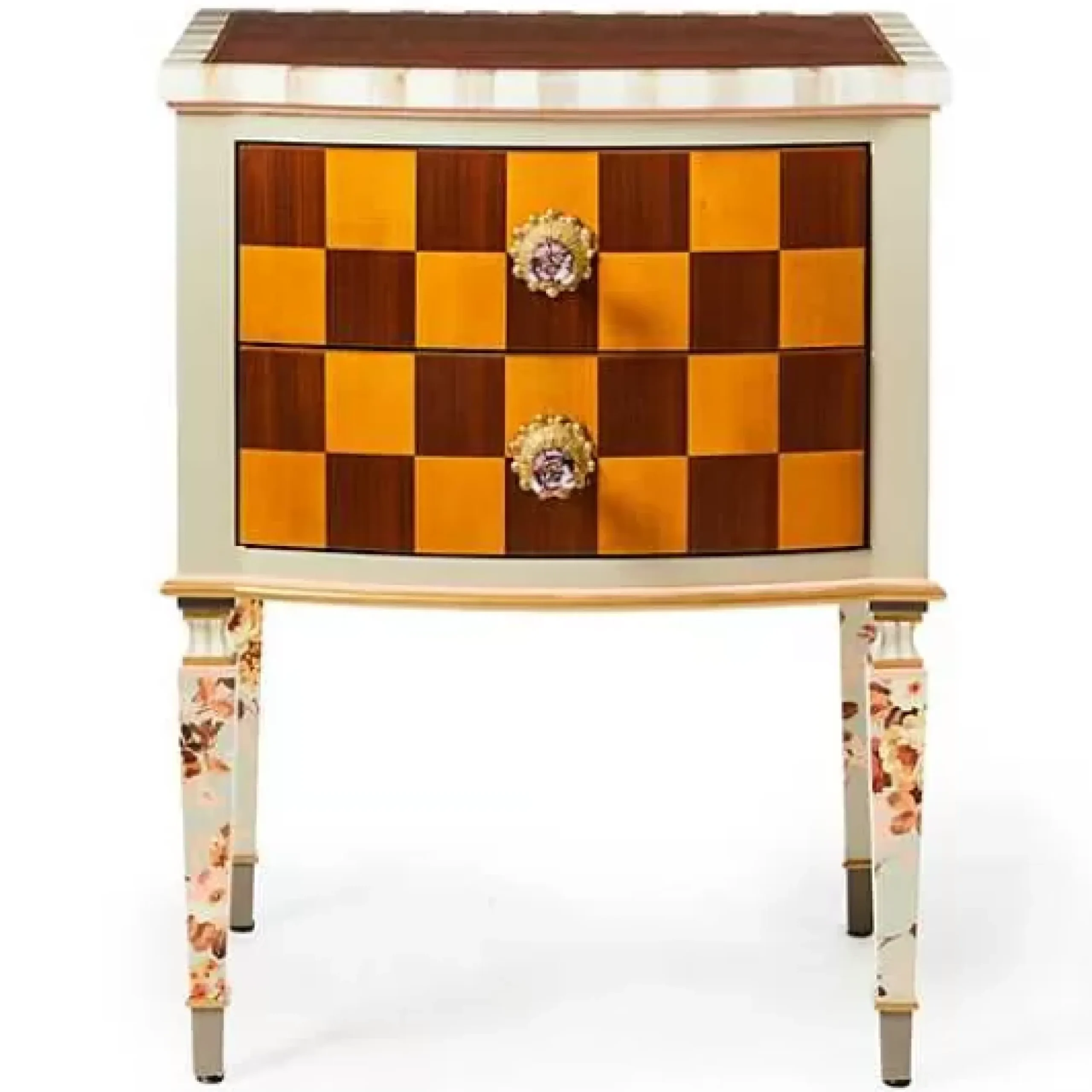 MacKenzie-Childs Field Study Check Accent Chest< Storage Furniture|Living Room