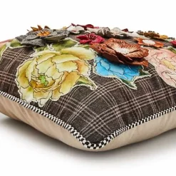 MacKenzie-Childs Field Study Embroidered Floral Throw Pillow< Pillows, Throws, & Cushions