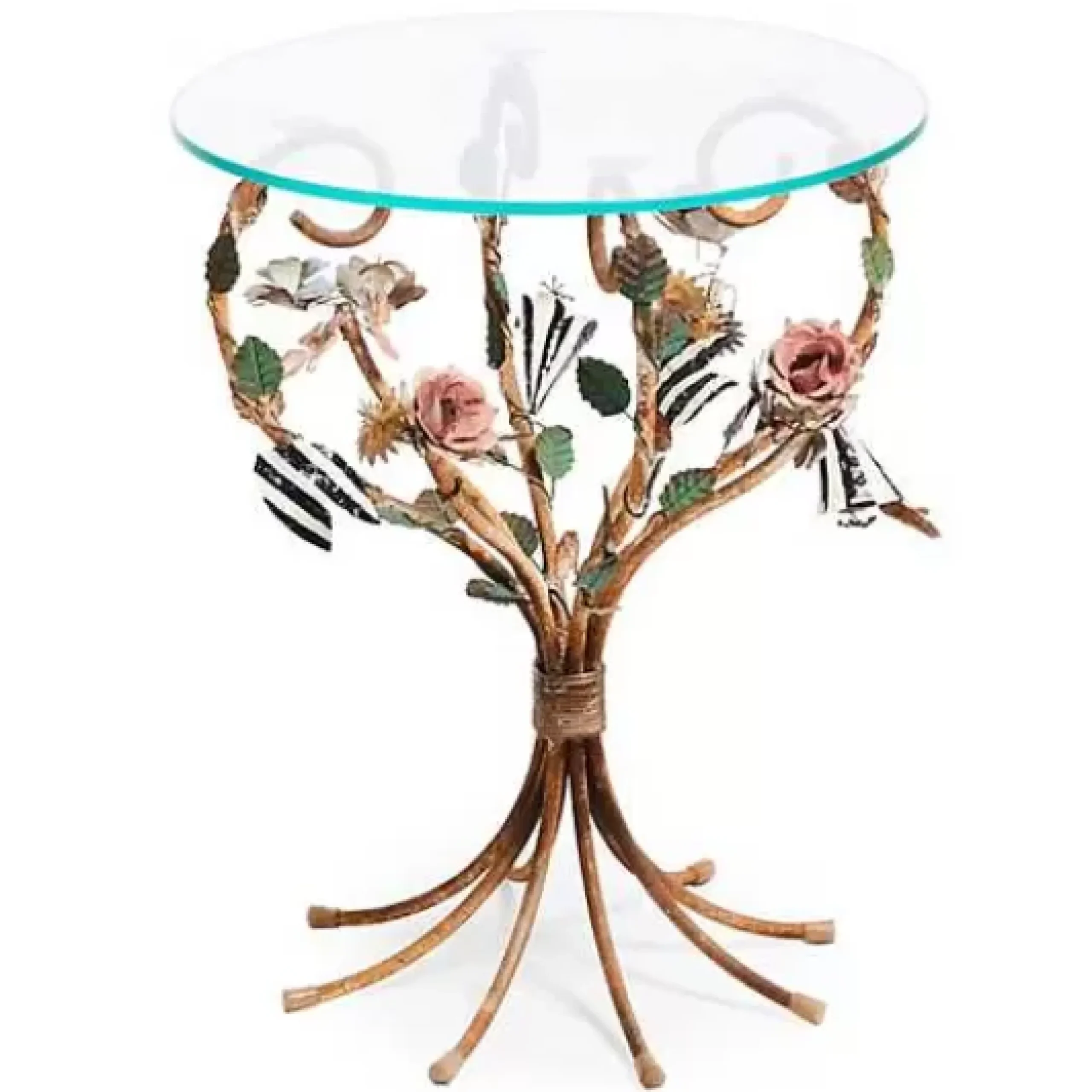 MacKenzie-Childs Field Study Round Accent Table< Living Room