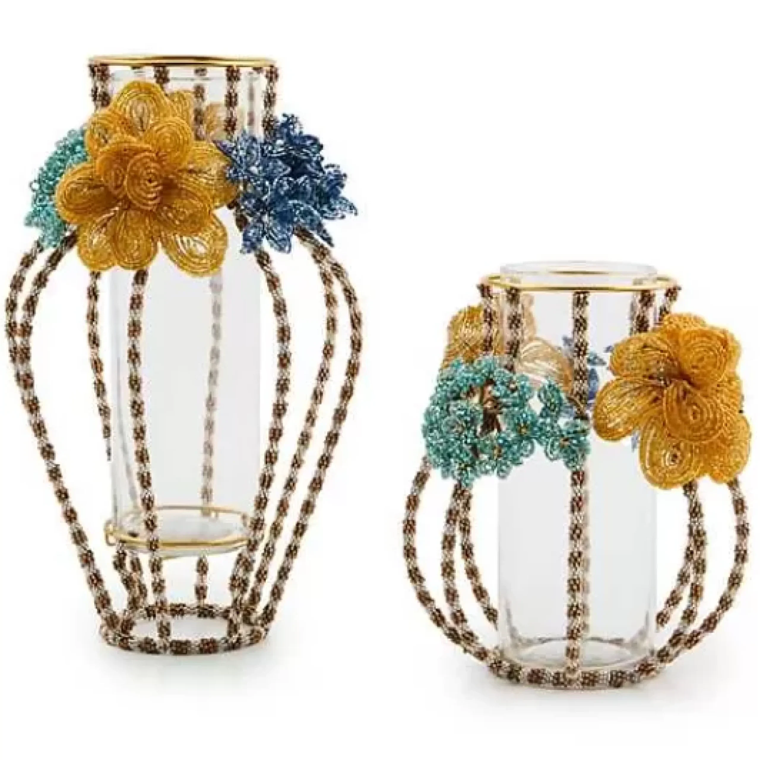 MacKenzie-Childs Field Study Small Beaded Flower Vase< Room Accents|Fall Entertaining