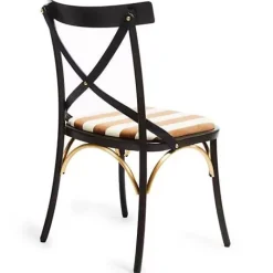 MacKenzie-Childs Flatiron Brown Stripe Dining Chair< Dining Room & Kitchen