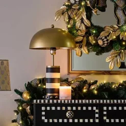 MacKenzie-Childs Flatiron Leather Stripe Table Lamp< Lighting