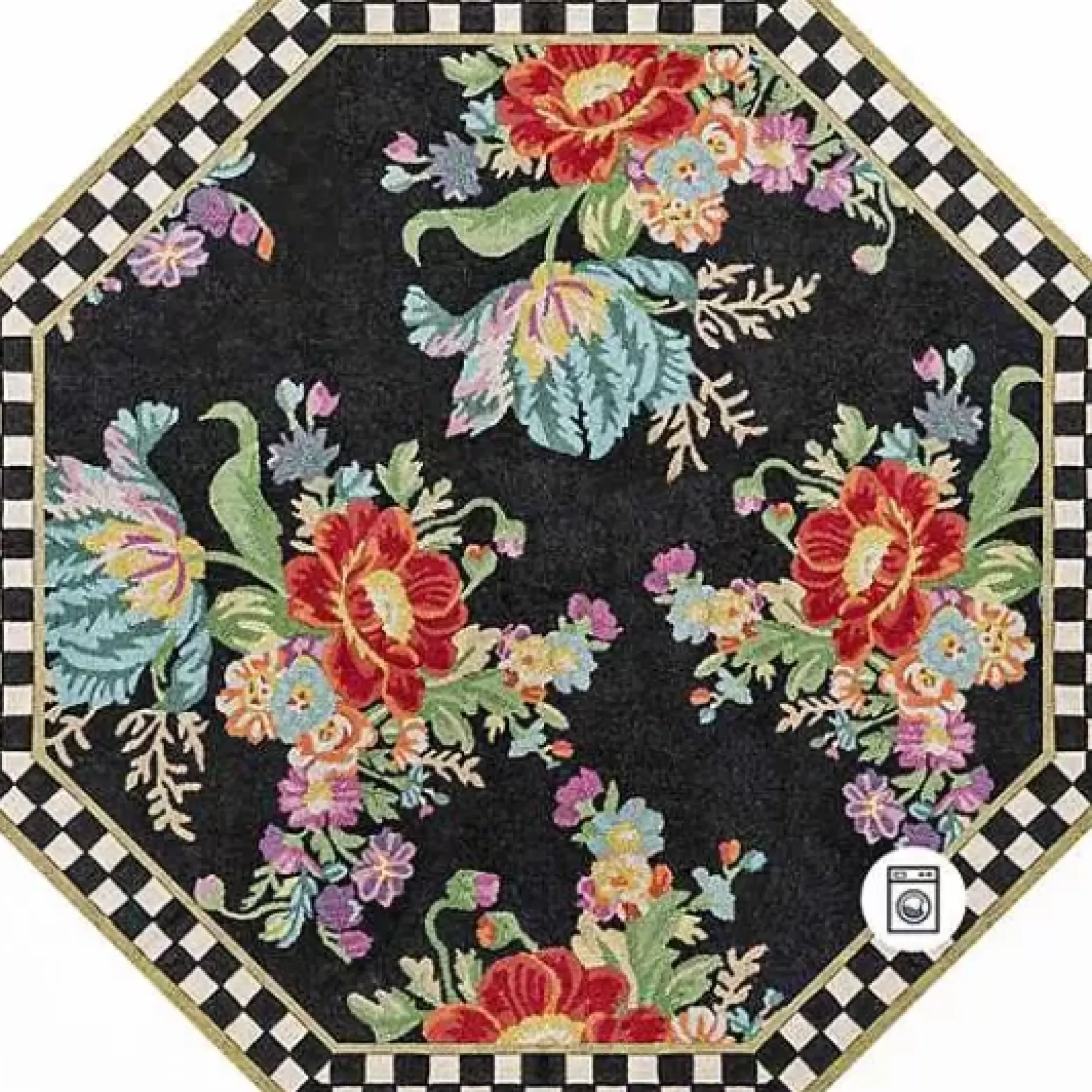 MacKenzie-Childs Flower Market 6' Octagon Washable Rug< Rugs