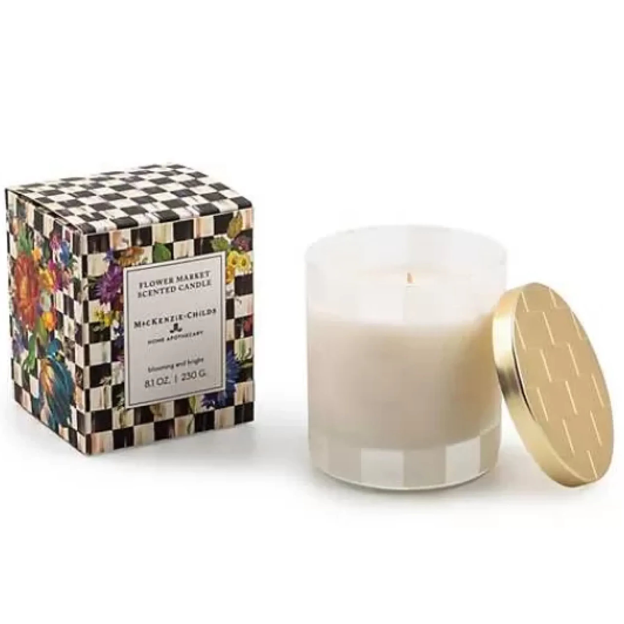 MacKenzie-Childs Flower Market 8 oz. Candle< Candles & Fragrances|Bath & Bath Accessories